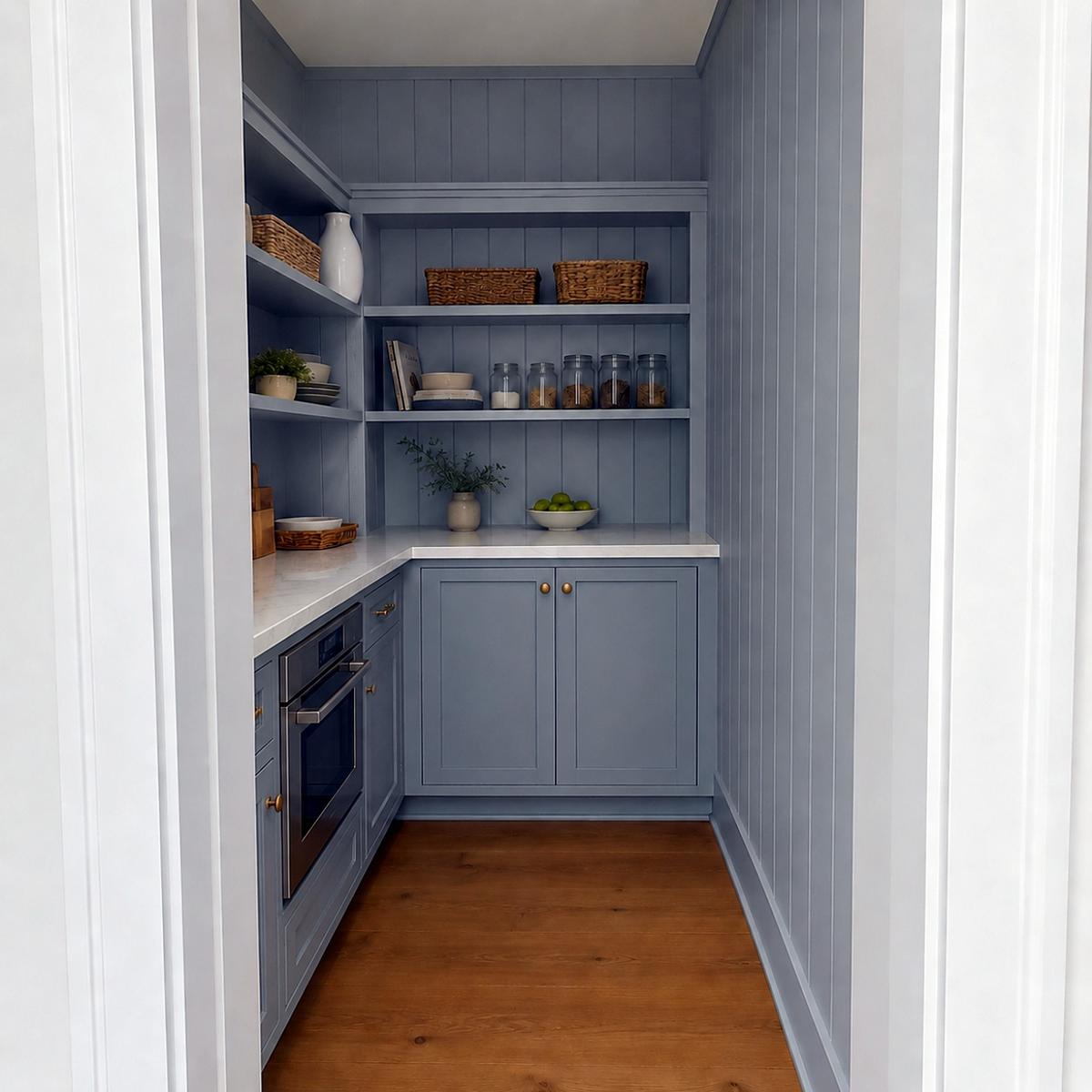 Kitchen and Pantry, proposed design rendering